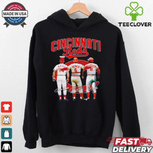 Rose Bench Morgan legends Cincinnati Reds signatures hoodie, sweater, longsleeve, shirt v-neck, t-shirt