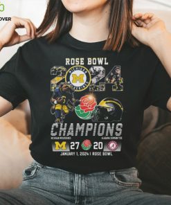 Rose Bowl Champions 2024 Michigan Wolverines Champions Michigan 27 20 Alabama January 1 2024 Rose Bowl Shirt