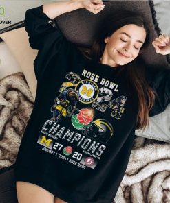 Rose Bowl Champions 2024 Michigan Wolverines Champions Michigan 27 20 Alabama January 1 2024 Rose Bowl Shirt