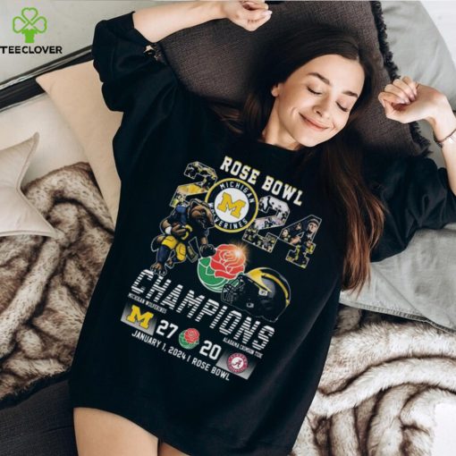 Rose Bowl Champions 2024 Michigan Wolverines Champions Michigan 27 20 Alabama January 1 2024 Rose Bowl Shirt