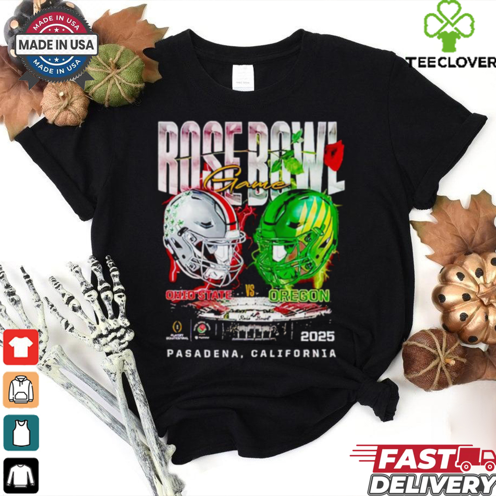 Rose Bowl Game Head to Head Ohio State vs Oregon Ducks 2025 shirt for Fan Rose Bowl Game Head to Head Ohio State vs Oregon Ducks 2025 shirt for Fan