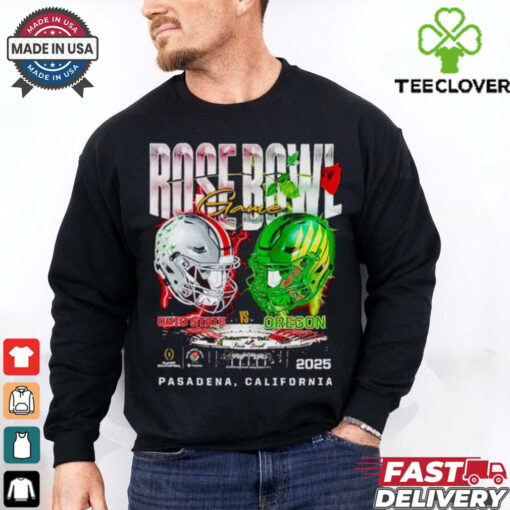 Rose Bowl Game Head to Head Ohio State vs Oregon Ducks 2025 shirt for Fan