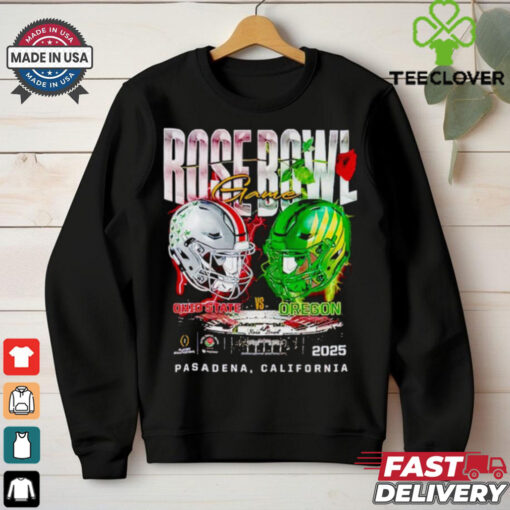 Rose Bowl Game Head to Head Ohio State vs Oregon Ducks 2025 shirt for Fan