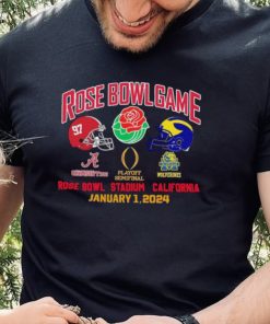 Rose Bowl Game Playoff Semifinal 2024 Michigan Vs Alabama January 1, 2024 Shirt