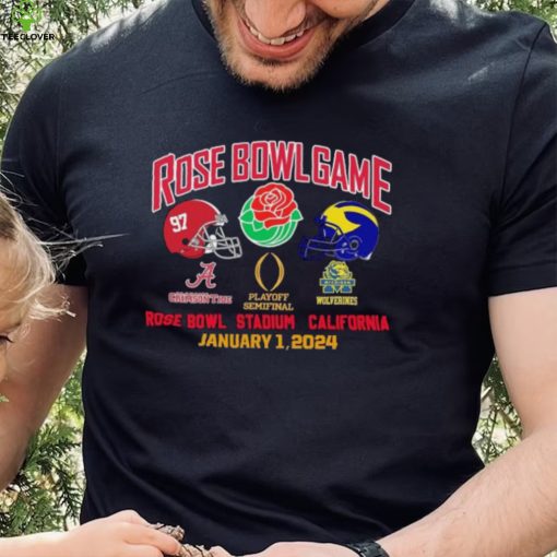 Rose Bowl Game Playoff Semifinal 2024 Michigan Vs Alabama January 1, 2024 Shirt