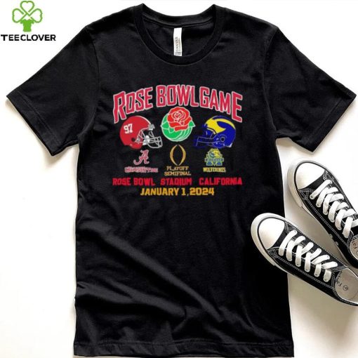 Rose Bowl Game Playoff Semifinal 2024 Michigan Vs Alabama January 1, 2024 Shirt