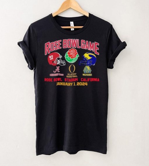 Rose Bowl Game Playoff Semifinal 2024 Michigan Vs Alabama January 1, 2024 Shirt