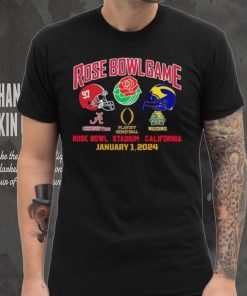 Rose Bowl Game Playoff Semifinal 2024 Michigan Vs Alabama January 1, 2024 Shirt