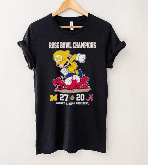 Rose Bowl Game Super Mario Michigan Wolverines stomp Alabama Crimson Tide 27 20 hoodie, sweater, longsleeve, shirt v-neck, t-shirt