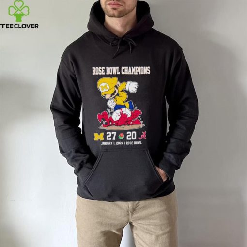 Rose Bowl Game Super Mario Michigan Wolverines stomp Alabama Crimson Tide 27 20 hoodie, sweater, longsleeve, shirt v-neck, t-shirt