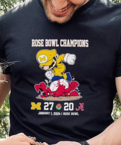 Rose Bowl Game Super Mario Michigan Wolverines stomp Alabama Crimson Tide 27 20 hoodie, sweater, longsleeve, shirt v-neck, t-shirt