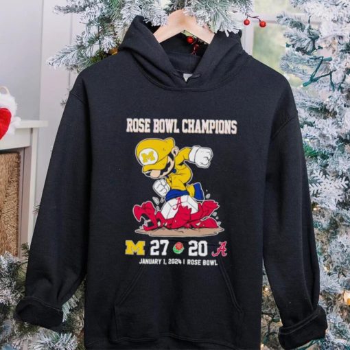 Rose Bowl Game Super Mario Michigan Wolverines stomp Alabama Crimson Tide 27 20 hoodie, sweater, longsleeve, shirt v-neck, t-shirt