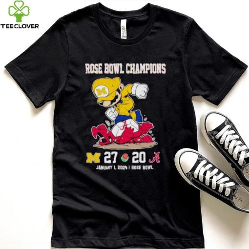 Rose Bowl Game Super Mario Michigan Wolverines stomp Alabama Crimson Tide 27 20 hoodie, sweater, longsleeve, shirt v-neck, t-shirt