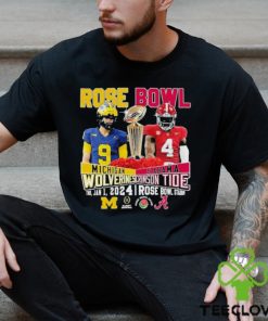 Rose Bowl Michigan Wolverines Vs Alabama Crimson Tide Thu Jan 1 2024 Rose Bowl Stadium Shirt 2 Rose Bowl Michigan Wolverines Vs Alabama Crimson Tide Thu Jan 1 2024 Rose Bowl Stadium Shirt