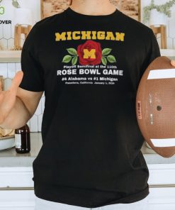 Rose Bowl Sleeve Text Wolverines Shirt