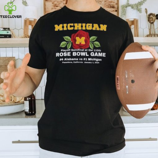 Rose Bowl Sleeve Text Wolverines Shirt