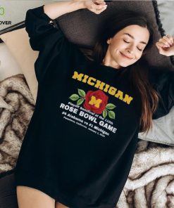 Rose Bowl Sleeve Text Wolverines Shirt