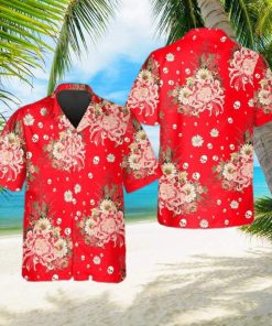 Rose Flower Skull Hawaiian Shirt This Trends Summer Beach hawaiian shirt
