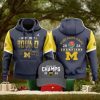 Roses Are Red The Victors Are Blue National Championship Rose Bowl Bowl Game 2024 Michigan Wolverines Hoodie