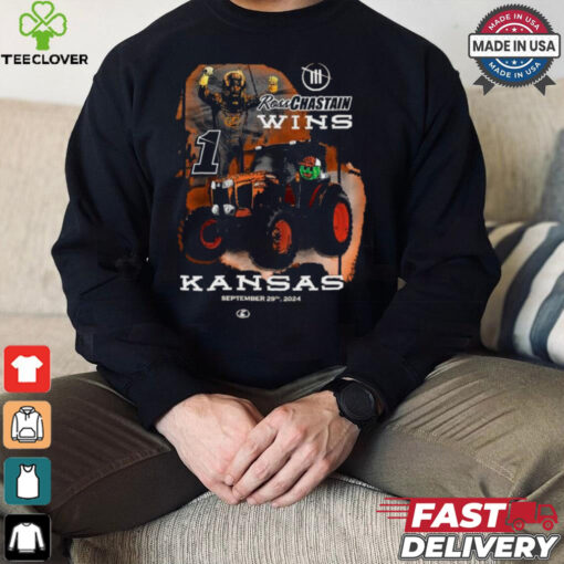 Ross Chastain Checkered Flag Sports September 29TH 2024 Hollywood Casino 400 Race Winner T shirts