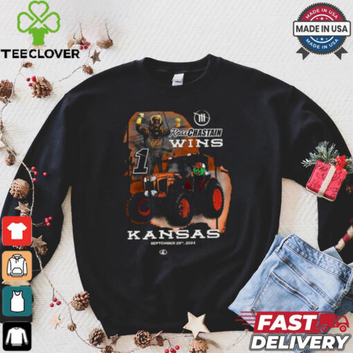 Ross Chastain Checkered Flag Sports September 29TH 2024 Hollywood Casino 400 Race Winner T shirts
