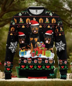 Rottweiler 2 Ugly Christmas Sweater Amazing Gift Men And Women Christmas Gift