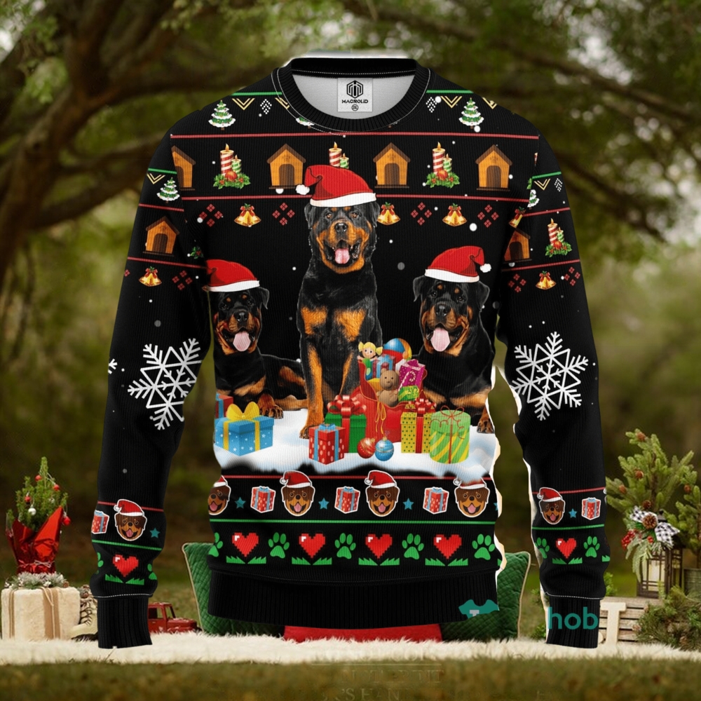 Rottweiler 2 Ugly Christmas Sweater Amazing Gift Men And Women Christmas Gift Rottweiler 2 Ugly Christmas Sweater Amazing Gift Men And Women Christmas Gift