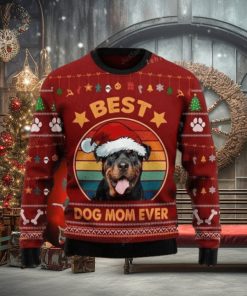 Rottweiler Best Dog Mom Ever Ugly Christmas Sweater Impressive Gift For Men And Women