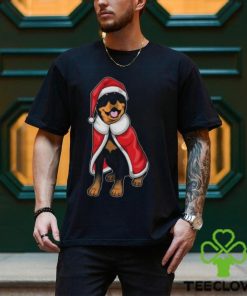 Rottweiler Christmas Santa hat shirt