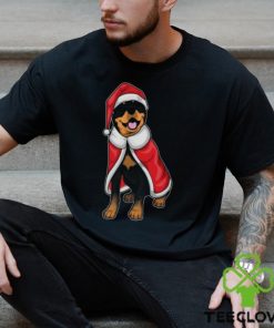 Rottweiler Christmas Santa hat shirt 3 Rottweiler Christmas Santa hat shirt