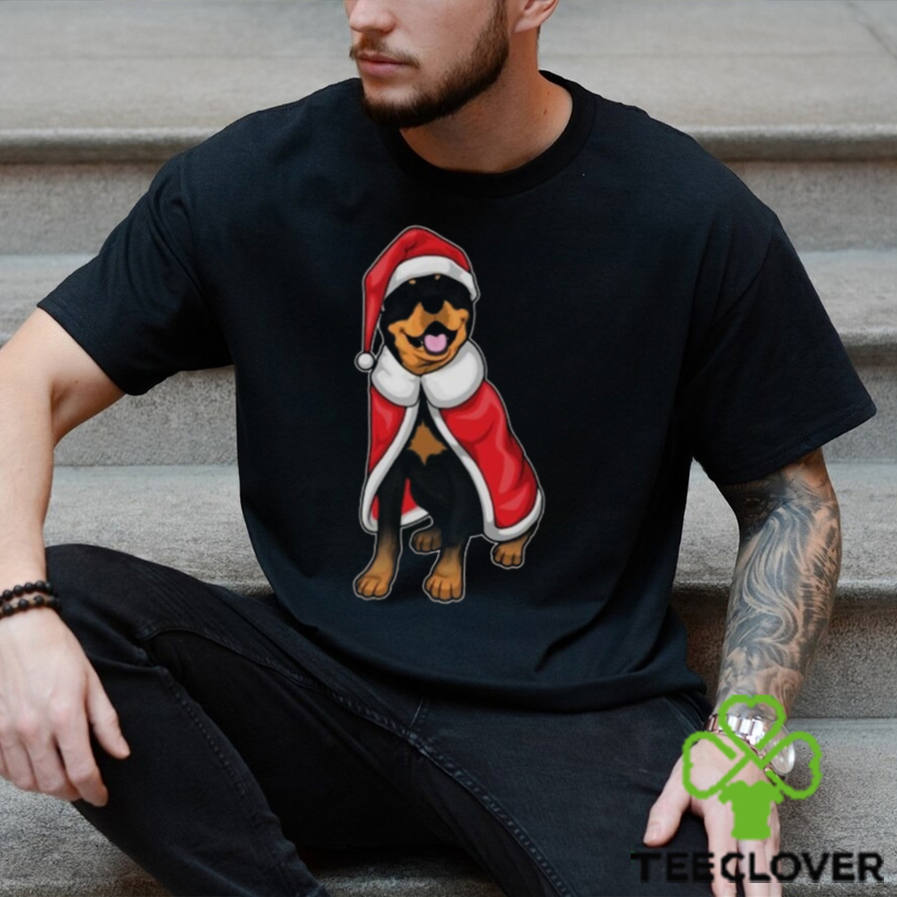 Rottweiler Christmas Santa hat shirt Rottweiler Christmas Santa hat shirt