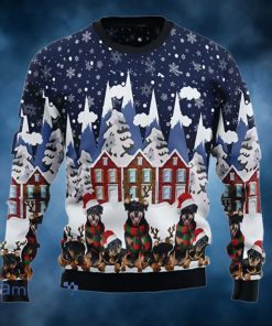 Rottweiler Dog Family Ugly Christmas Sweater