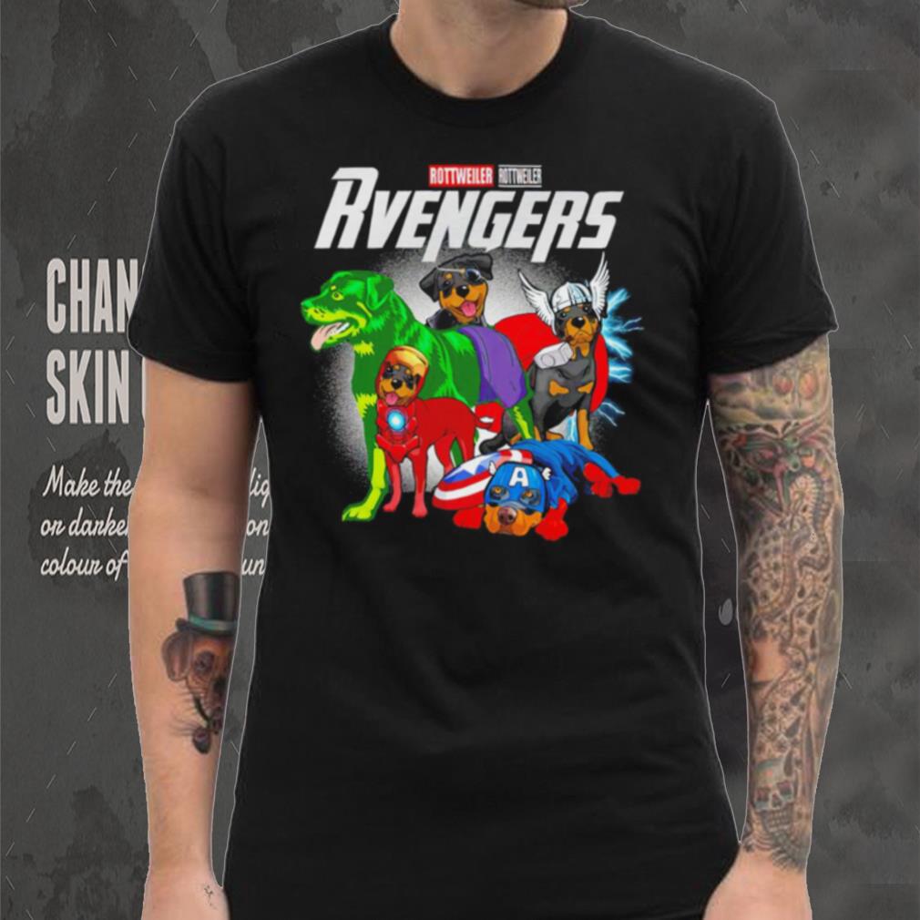 Rottweiler Rottweiler dogs Rvengers team heroes cartoon shirt Rottweiler Rottweiler dogs Rvengers team heroes cartoon shirt