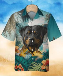 Rottweiler Strength 3D Hawaiian Shirt Tropical Beach Vibe