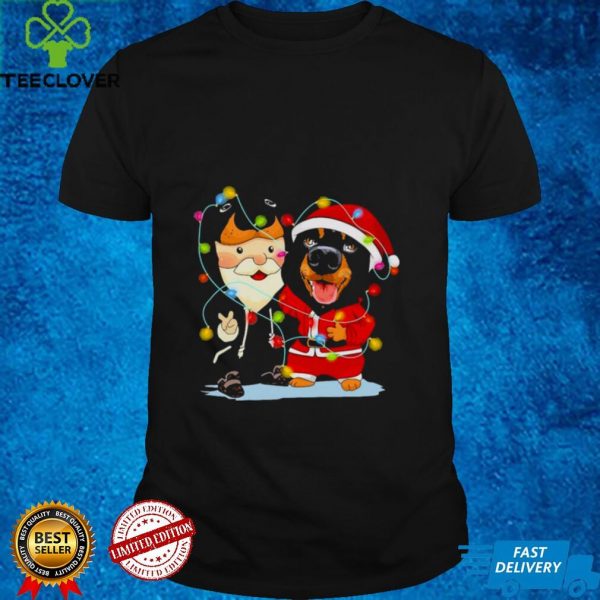 Rottweiler and Dachshund peace Merry Christmas 2021 hoodie, sweater, longsleeve, shirt v-neck, t-shirt