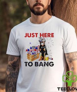 Rottweiler just here to bang American flag firework Independence Day 4th Of July hoodie, sweater, longsleeve, shirt v-neck, t-shirt