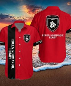 Rouen Normandie Rugby Combo Hawaiian Shirt And Shorts For Men Women Summer Beach