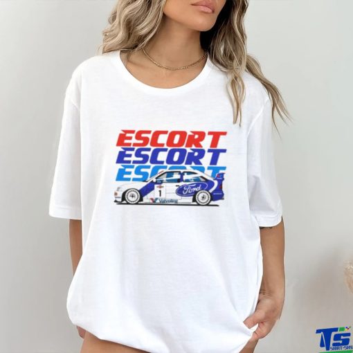 Round Neck T Shirt Unisex   Ford Escort Rs Cosworth Rally Car
