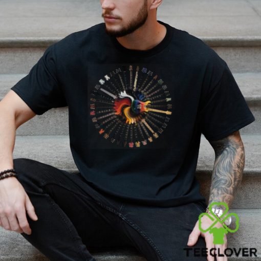 Round Neck T Shirt Unisex   Guitar Line 01