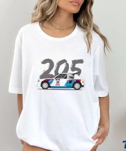 Round Neck T Shirt Unisex Peugeot 205 T16