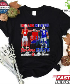 Rourke Indiana Hoosiers on Saturdays and Richardson Indianapolis Colts on Sundays signature shirt