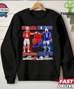 Rourke Indiana Hoosiers on Saturdays and Richardson Indianapolis Colts on Sundays signature shirt