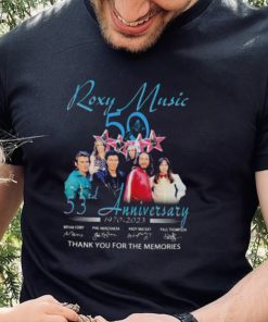 Roxy Music 53th anniversary 1970 2023 thank you for the memories signatures shirt 2 Roxy Music 53th anniversary 1970 2023 thank you for the memories signatures shirt