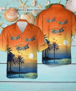 Royal Air Force 27 Squadron Boeing Chinook HC2 (352) 100 Years Hawaiian Shirt Beach Shirt For Men Women