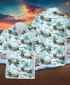 Royal Air Force Boeing Chinook HC2 (352) 3D Printed Aloha Hawaiian Shirt