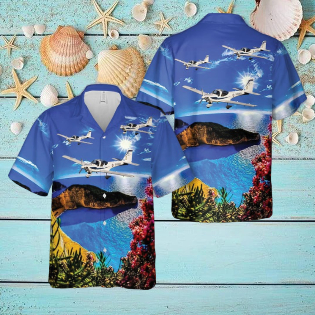 Royal Air Force Grob G 115E Tutor T1 Hawaiian Shirt Royal Air Force Grob G 115E Tutor T1 Hawaiian Shirt