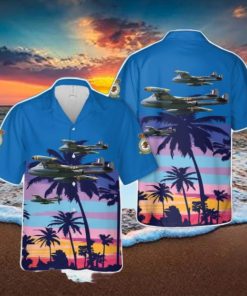 Royal Air Force No. 11 Squadron RAF de Havilland Venom WK436 Hawaiian Shirt Beach Shirt For Men Woemn