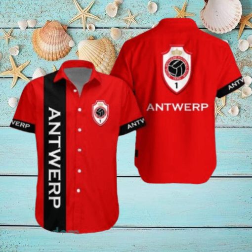 Royal Antwerp F.C Combo Hawaiian Shirt And Shorts For Men Women Summer Beach