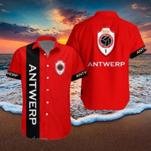 Royal Antwerp F.C Combo Hawaiian Shirt And Shorts For Men Women Summer Beach