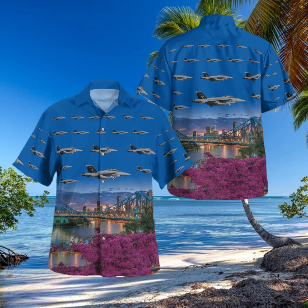 Royal Australian Air Force No 1 Squadron FA 18F Super Hornet Button Up Hawaiian Shirt Beach Gift Royal Australian Air Force No 1 Squadron FA 18F Super Hornet Button Up Hawaiian Shirt Beach Gift